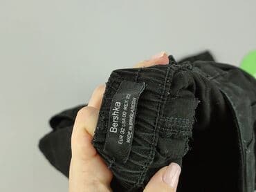 spodnie czarne cargo bershka: Bershka, Spodnie cargo damskie, rozmiar 2XS — 4