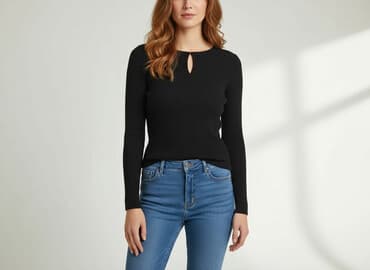 eleganckie bluzki czarne: Bluzka damska, rozmiar S — 5