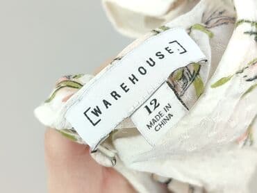 zwiewna bluzki w kwiaty: Warehouse, Bluzka damska, rozmiar L — 4