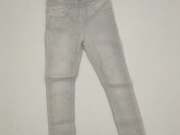 Jeansowe: Spodnie jeansowe, H&M, 8 lat, 128, stan - Idealny
