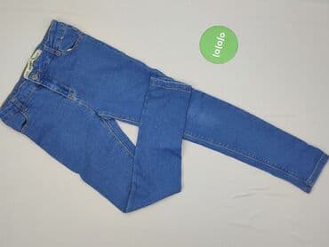 legginsy fluid: Spodnie jeansowe, DenimCo, 10 lat, 134/140, stan - Bardzo dobry — 2