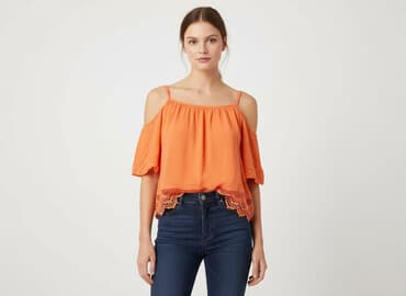 bluzka z aplikacją hm: H&M, Bluzka damska, rozmiar M — 1