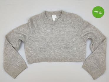sweter hm szary: H&M, Sweter damski, rozmiar L — 2