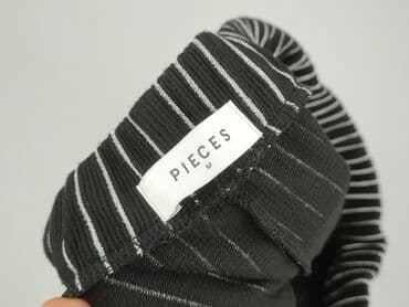 spodnie nabijane ćwiekami: Pieces, Spodnie materiałowe damskie, M — 4