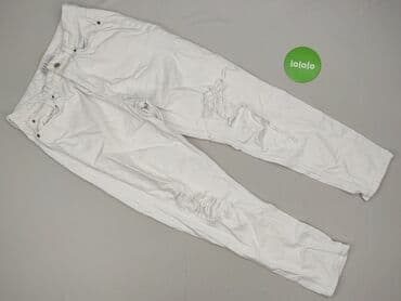 biale szerokie jeansy: Primark, Jeansy damskie, rozmiar L — 2