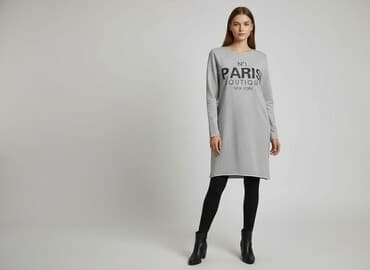 skarpeta świąteczna szara: Sukienka damska, rozmiar S — 5