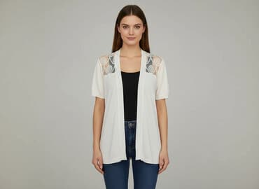 bluzki koronka allegro: Narzutka damska, rozmiar M — 7