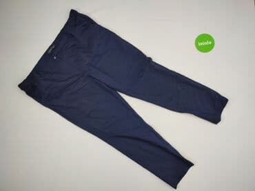 Women: Material trousers for women, size 4XL (EU 48) — 2