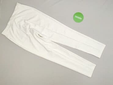 białe spodnie ciążowe: Jeanswear, Spodnie materiałowe damskie, rozmiar M — 3