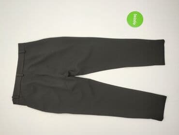 srebrne sukienki na imprezę: Material trousers for women, size M (EU 38) — 3