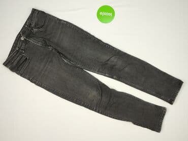 kombinezony zimowe dla dzieci h m: Spodnie jeansowe, H&M, 13 lat, 152/158, stan - Bardzo dobry — 2