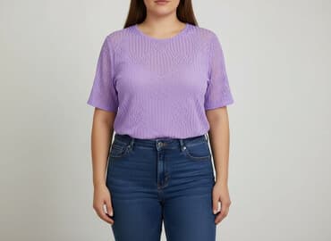 piżama w paski: Bluzka damska, 2XL — 6