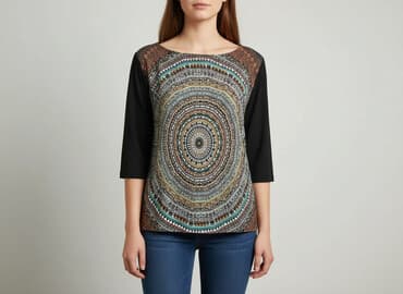 wzorzysta bluzki reserved: Reserved, Жіноча блуза, розмір S — 1