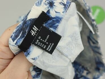szorty z domieszka lnu hm: H&M, Szorty damskie, S — 4
