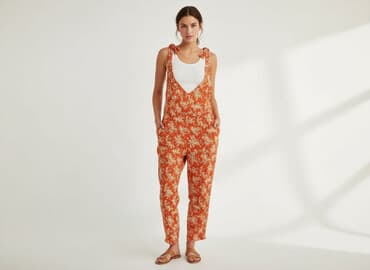 sukienki pomarańczowa na wesele: Kombinezon damski, rozmiar S — 5