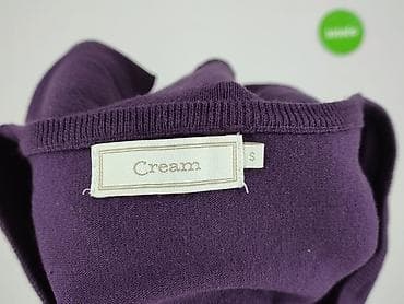 poncho only: Cream, Kardigan damski, rozmiar S — 4