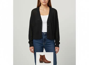 c a kurtki zimowe damskie: Kardigan damski, rozmiar S — 5