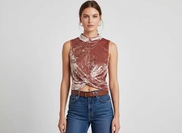 top z piorkami: Topshop, Top damski, rozmiar M — 8