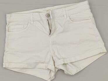 białe spodenki damskie hm: H&M, Szorty damskie, rozmiar S — 1