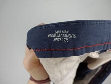 czerwone spodnie z wysokim stanem zara: Zara, Chinosy dla mężczyzn, rozmiar S — 4