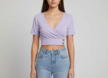 shein sukienka fioletowa: Shein, T-shirt damski, rozmiar M — 7