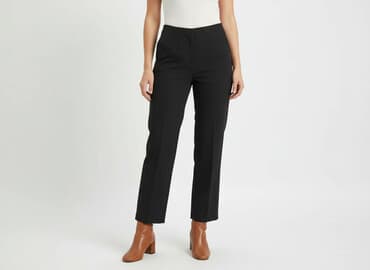 długie spodnie damskie dla wysokich: Spodnie materiałowe damskie, rozmiar S — 5