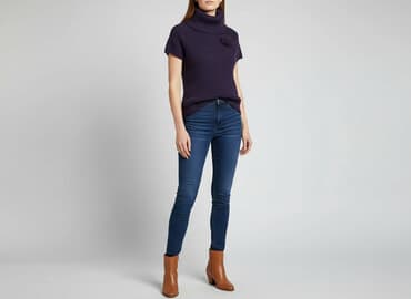 sukienka golf sweter: Sweter damski, rozmiar One size — 6