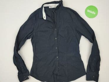 granatowe bluzki wizytowe: Yups, Koszula damska, rozmiar M — 2