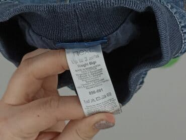 krótkie spodenki niemowlęce 74: Denim pants, Next, 1-3 months, condition - Good — 4