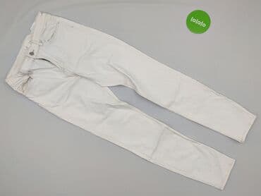 kremowe jeansy: H&M, Jeansy damskie, rozmiar S — 2