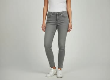 baggy jeans skater: Denim, Jeansy damskie, rozmiar M — 6