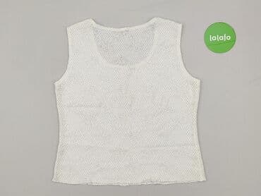 ażurowa bluzka na ramiączkach: Bluzka damska, rozmiar L — 4