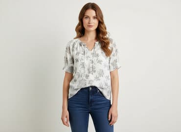 reserved biale bluzki: KappAhl, Bluzka damska, L — 7