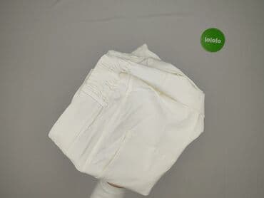 biale szerokie jeansy: Spodnie materiałowe damskie, rozmiar 3XL — 5