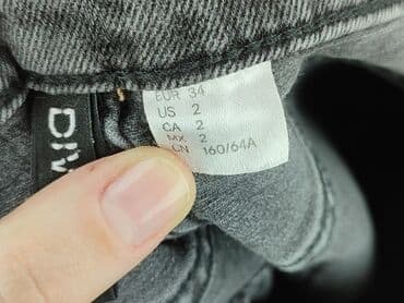 spodnie dresowe nike bez ściągaczy: H&M, Jeansy damskie, rozmiar XS — 4