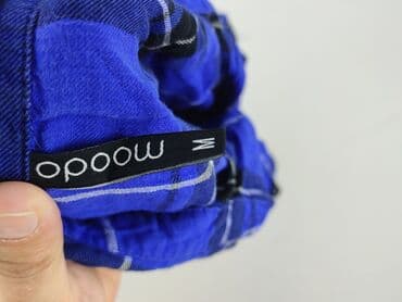 koszula w bialo niebieska krate damska: Moodo, Women`s shirt, size M — 5