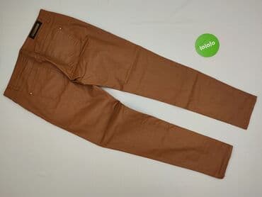 brązowe spodnie woskowane stradivarius: Stradivarius, Spodnie materiałowe damskie, rozmiar L — 4