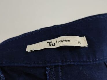 granatowe chinosy damskie: Tu, Spodnie 3/4 damskie, rozmiar XL — 4