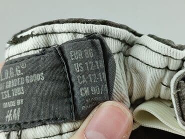 spodnie z zapięciem na nogawkach: Spodnie jeansowe, H&M, 12-18 miesięcy, stan - Bardzo dobry — 6