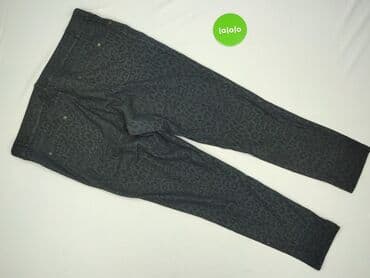 spodnie w krowie łaty: Material trousers for women, size 4XL — 4