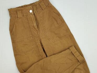 bershka spodnie brazowe: Bershka, Spodnie cargo damskie, rozmiar S — 1