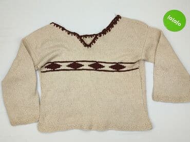 sweter piórkowy na drutach: Sweter damski, rozmiar One size — 2