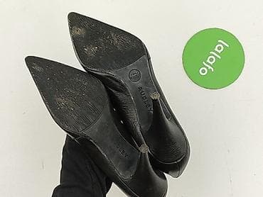 waska stopa: Czarne czółenka na szpilce AUDLEY London - Model: 202.10 - Rozmiar — 4