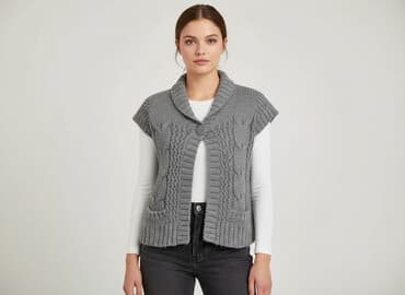 kamizelka szara zara: Kamizelka damska, rozmiar S — 6