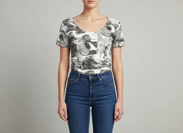 bluzki z printem: Bluzka damska, rozmiar S — 5