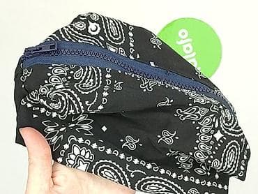bag: Czarna kosmetyczka/etui w bandanowy wzór - Materiał: lekka tkanina — 4