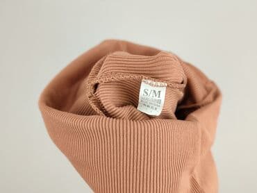 legginsy czarne prążkowane: Leggings, Legginsy Sportowe damskie, rozmiar S — 4