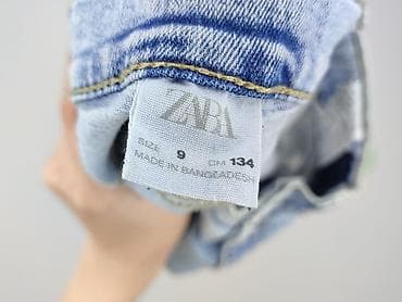top zara basic: Spodnie jeansowe, Zara, 9 lat, 128/134, stan - Idealny — 4