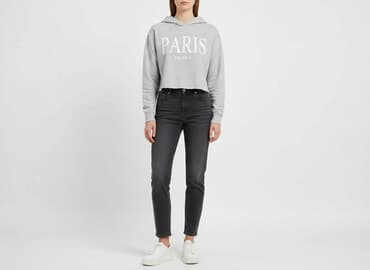 zara zielona bluza: Zara, Bluza z kapturem damska, rozmiar M — 1