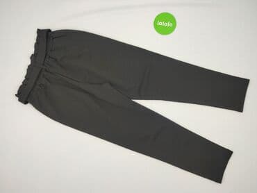 zara spodnie czarne z wysokim stanem: Spodnie materiałowe damskie, rozmiar M — 3